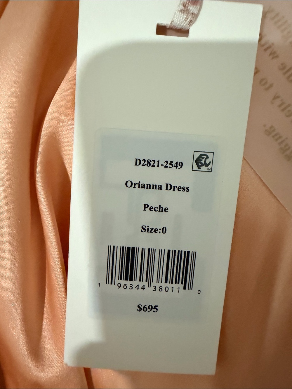 LoveShackFancy Satin Lace-Trim Slip Dress - Peach - Picture 7 of 7
